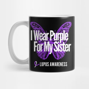 I Wear Purple For My Sister Mug